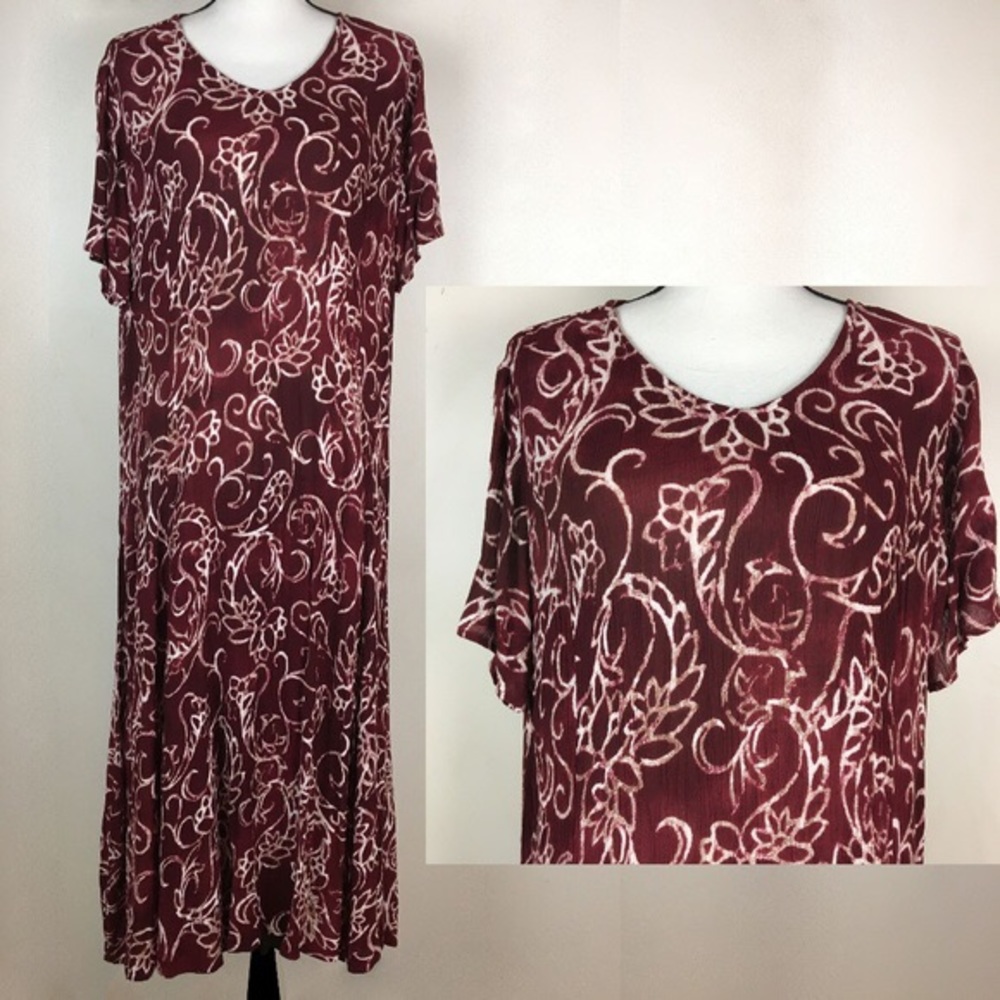 💜B2G1Free💜 Plus Size Flowy Maxi Dress